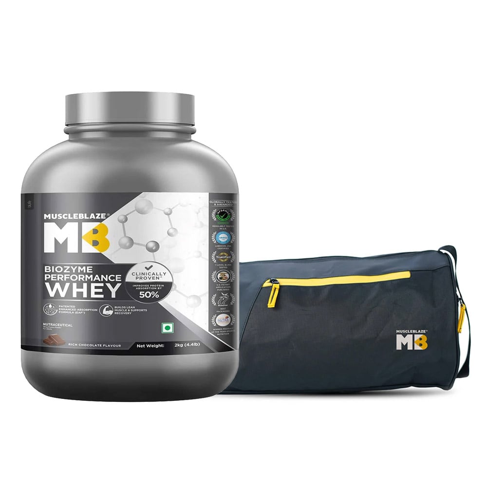 Biozyme Performance Whey 2 kg & Gym Bag Combo