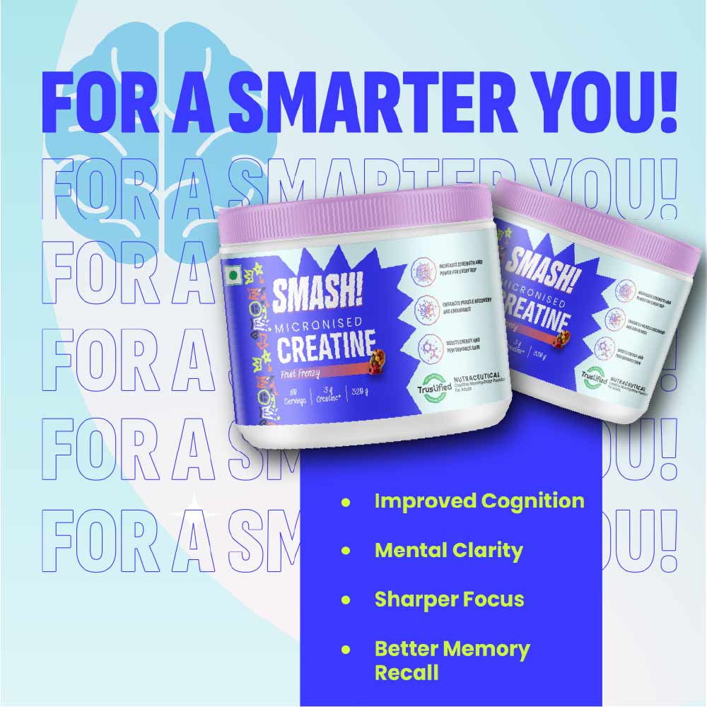 4 - Smash Micronised Creatine Monohydrate,  Fruit Frenzy  0.71 lb
