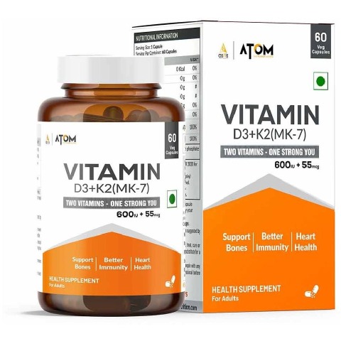 1 - AS-IT-IS Nutrition Vitamin D3 & K2 (MK-7),  60 veggie capsule(s)  Unflavoured 