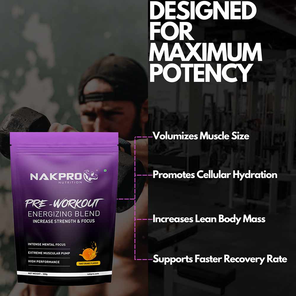 6 - Nakpro Pre-Workout,  0.55 lb  Tangy Orange 