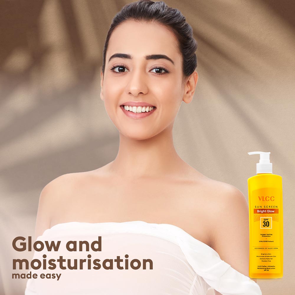 6 - VLCC DeTan + WhiteGlo Moisturising Body Lotion,  350 ml  with Goodness of Aloe Vera 