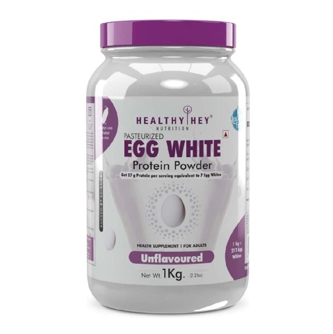 1 - HealthyHey Nutrition Egg White Protein Powder,  Unflavoured  2.2 lb 