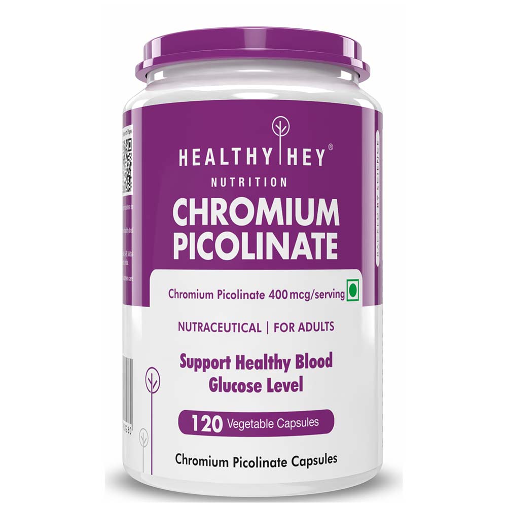 1 - HealthyHey Nutrition Chromium Picolinate,  120 veggie capsule(s) 