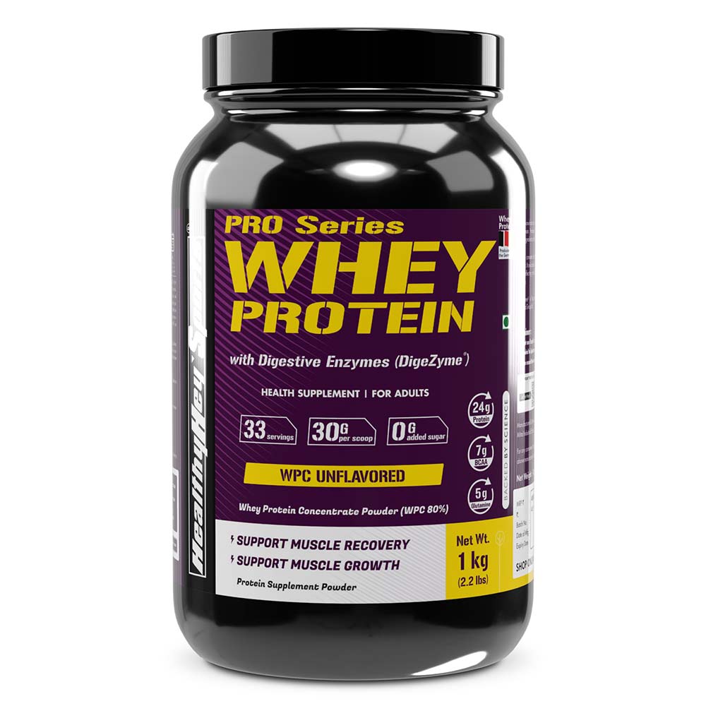 1 - HealthyHey Sports Whey Protein with Digestive Enzymes,  2.2 lb  Unflavoured 