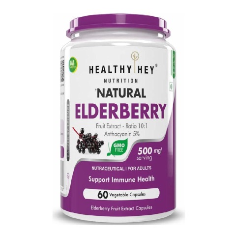 1 - HealthyHey Nutrition Natural Elderberry,  60 veggie capsule(s) 