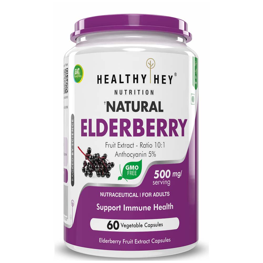 1 - HealthyHey Nutrition Natural Elderberry,  60 veggie capsule(s) 