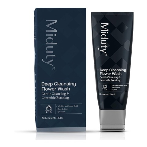 1 - Miduty Deep Cleansing Flower Wash,  120 ml  Gentle Cleansing & Ceramide Boosting 
