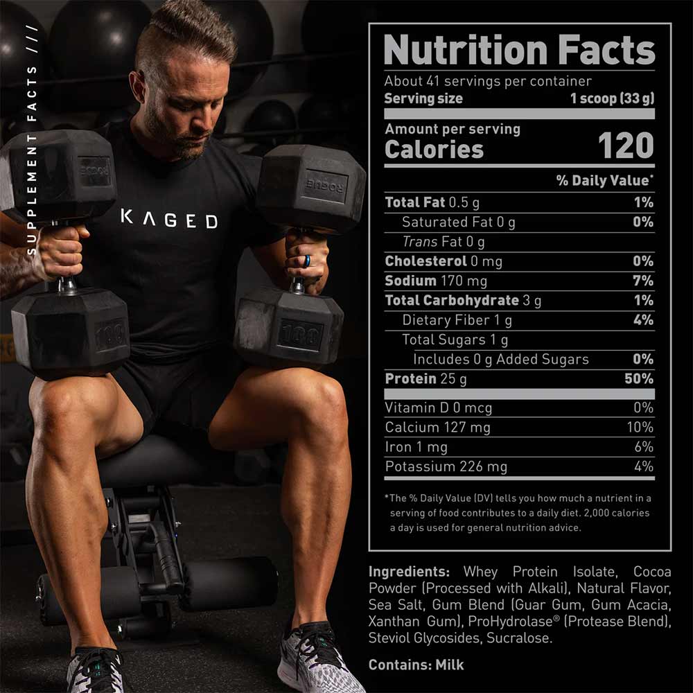 2 - Kaged Muscle Whey Protein Isolate,  3 lb  Chocolate Peanut Butter 