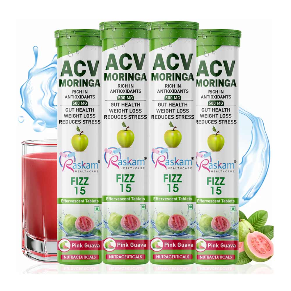 Raskam ACV Moringa, 15 tablet(s) Pink Guava (Pack of 4)-image-30