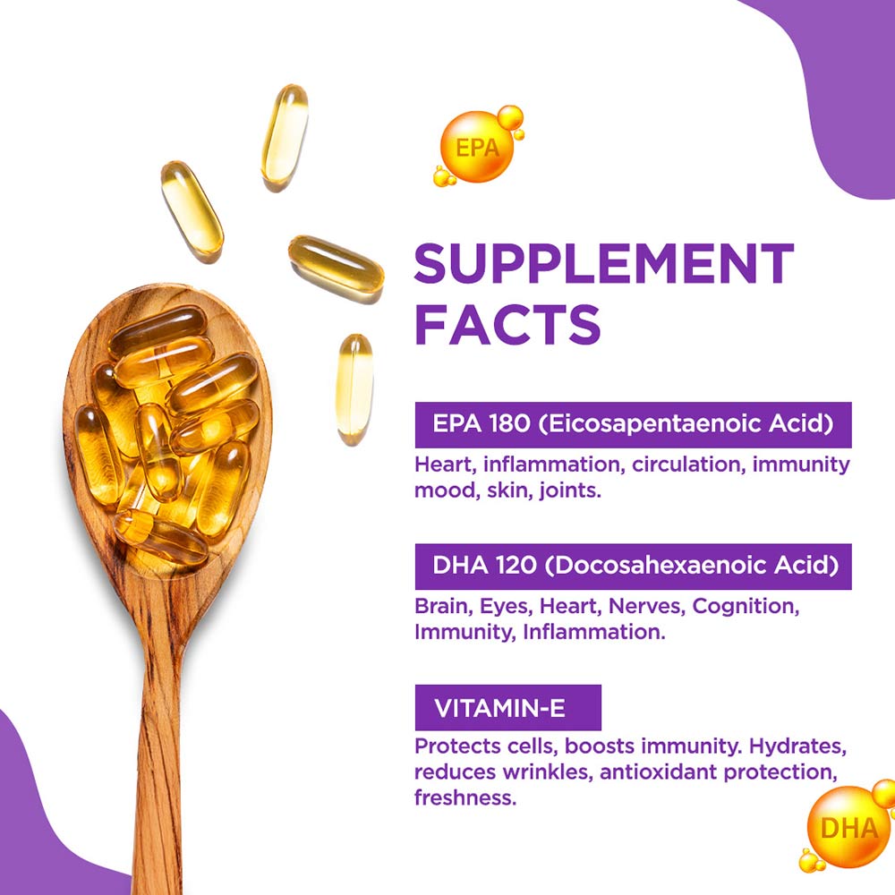 3 - Proquest Fish Oil 1000mg,  60 softgels 