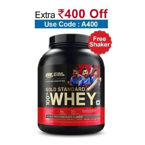 ON (Optimum Nutrition) Gold Standard 100% Whey Protein,  5 lb  Double Rich Chocolate 
