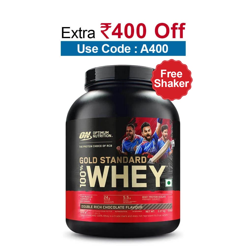 ON (Optimum Nutrition) Gold Standard 100% Whey Protein,  5 lb  Double Rich Chocolate 