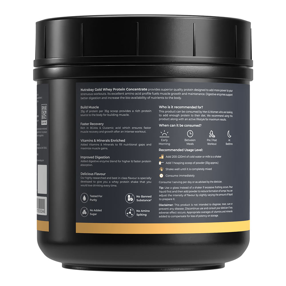 7 - Nutrabay Gold Concentrate Whey Protein,  1.1 lb  Cold Coffee 