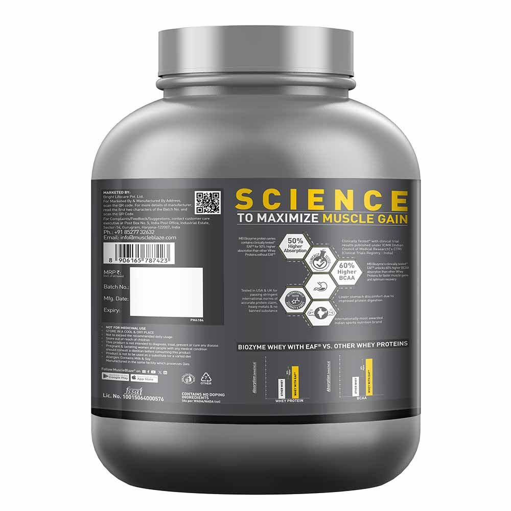 4 - MuscleBlaze Biozyme Iso-Zero Powder,  4.4 lb  Low Carb Swiss Chocolate Hazelnut - Low Sweetness