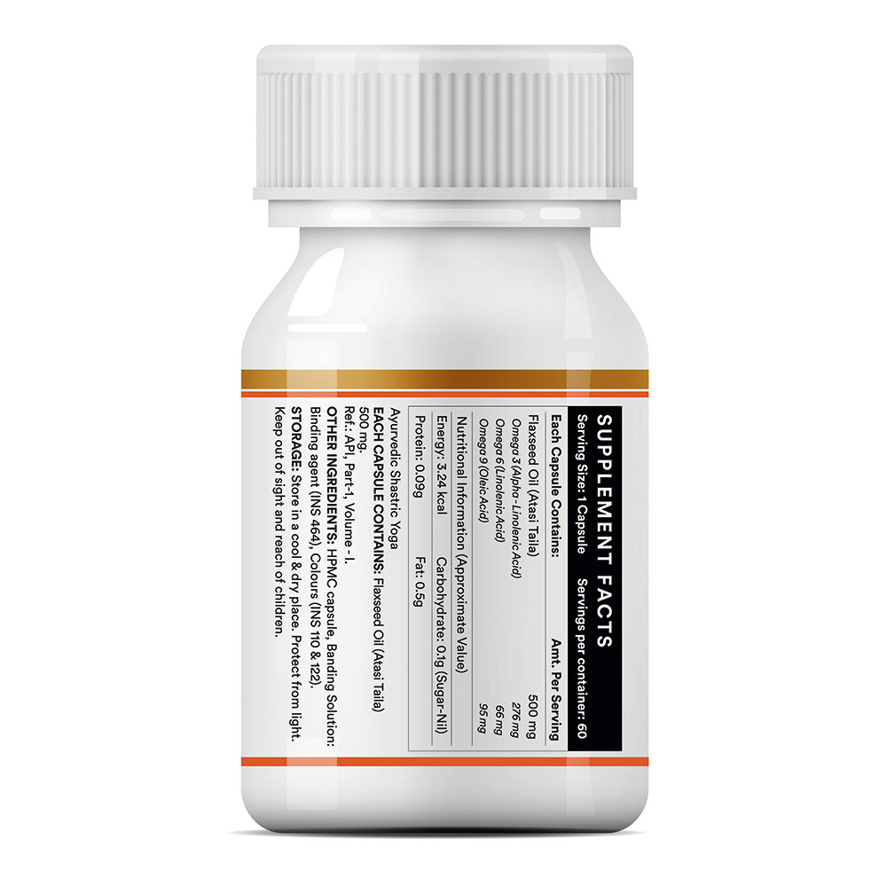 3 - INLIFE Flaxseed Oil-Omega 3,6,9,  60 veggie capsule(s) 