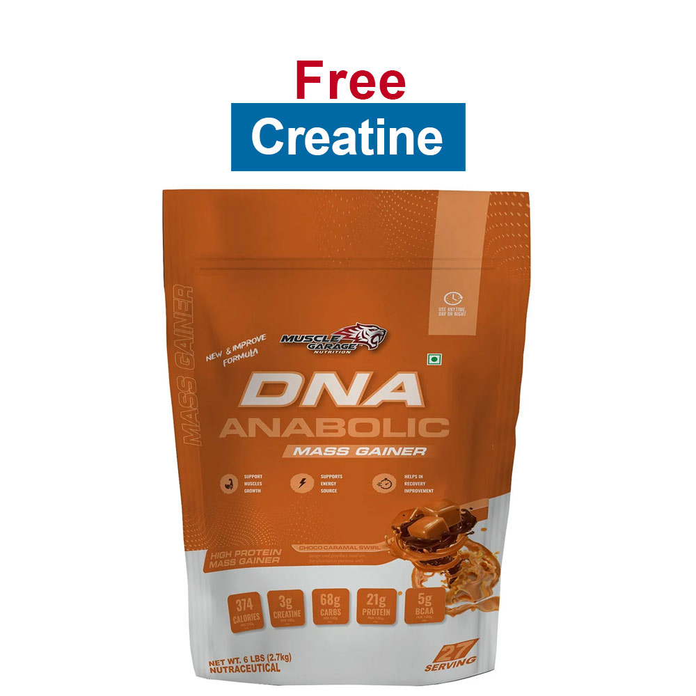 Muscle Garage DNA Anabolic Mass Gainer, 6 lb Choco Caramel