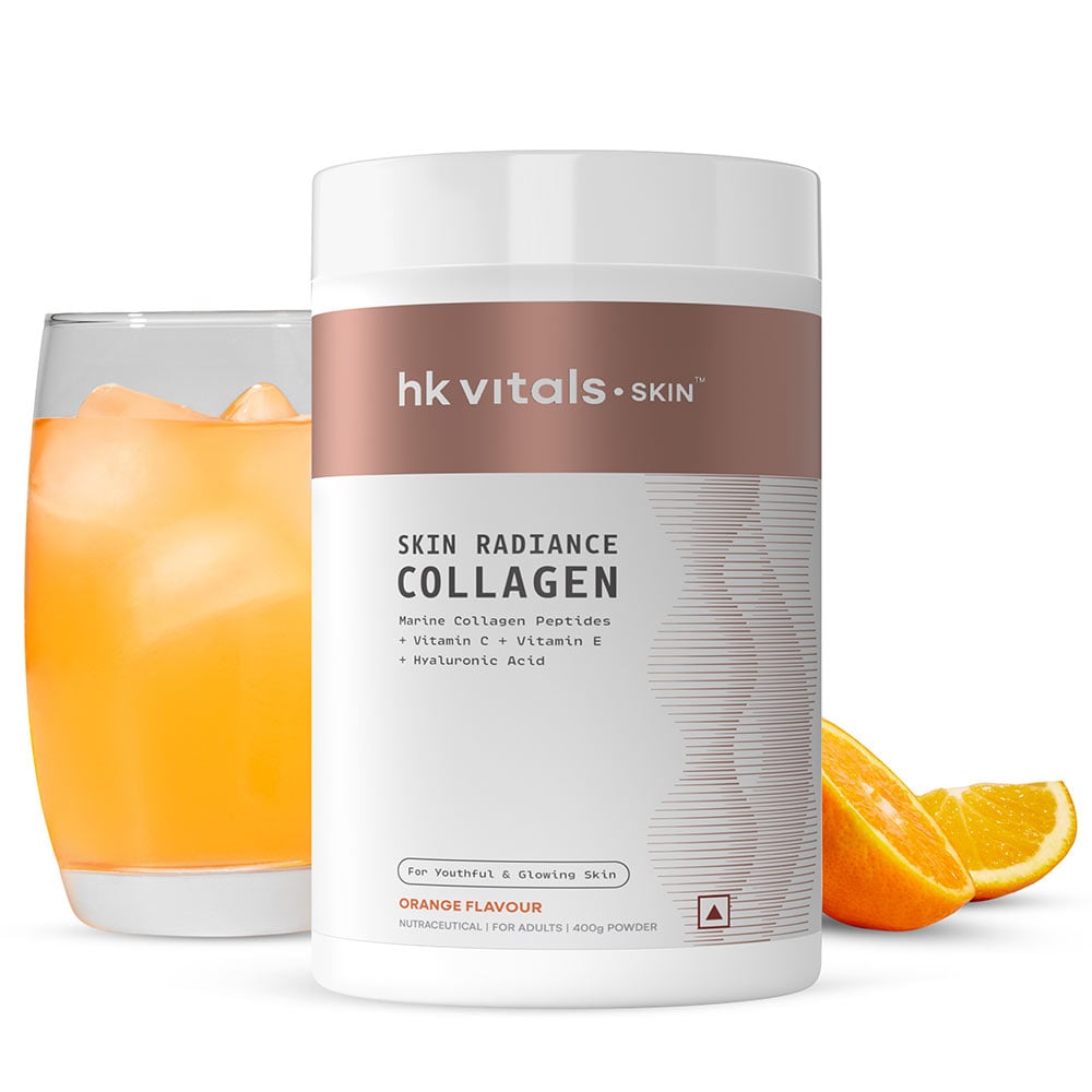 HealthKart HK Vitals Skin Radiance Collagen, 400 g Orange
