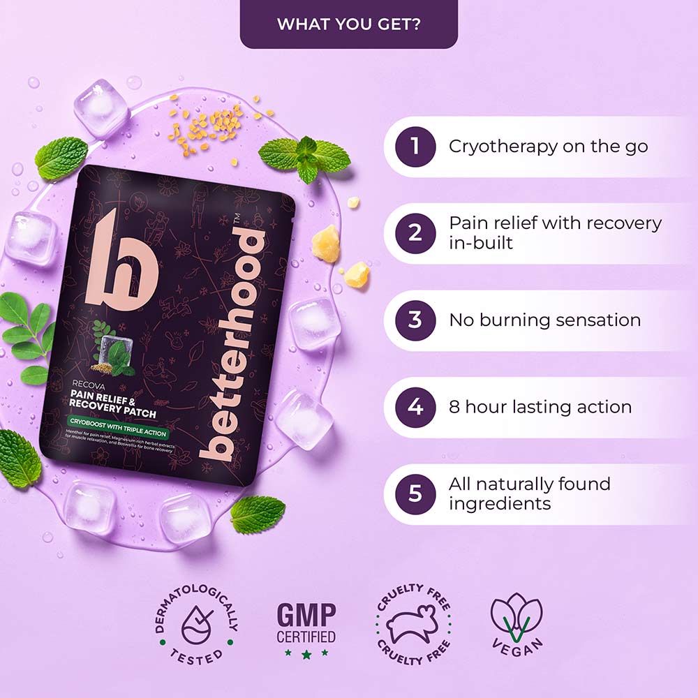 3 - betterhood Pain Relief & Recovery Patches,  5 Piece(s)/Pack 