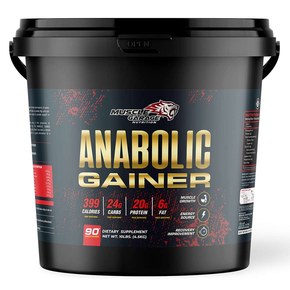 1 - Muscle Garage Anabolic Gainer,  9.92 lb  Choco Caramel 