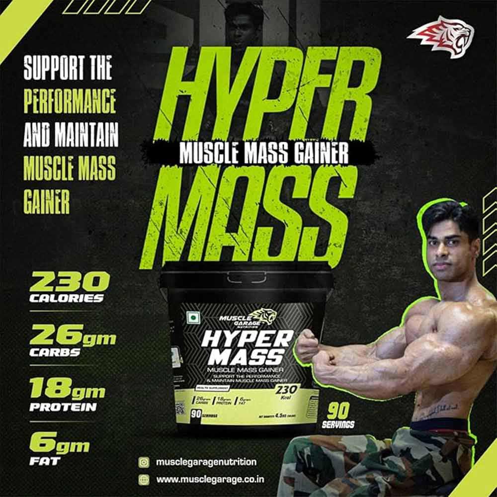 4 - Muscle Garage Hyper Mass Gainer,  9.92 lb  Chocolate 