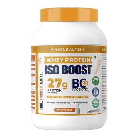 1 - NATURALTEIN Performance Series Whey Protein ISO BOOST,  2.2 lb  Unflavoured 