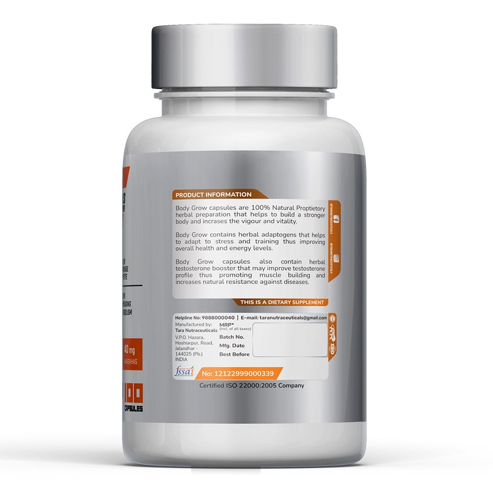3 - Tara Nutraceuticals Body Grow,  100 capsules 
