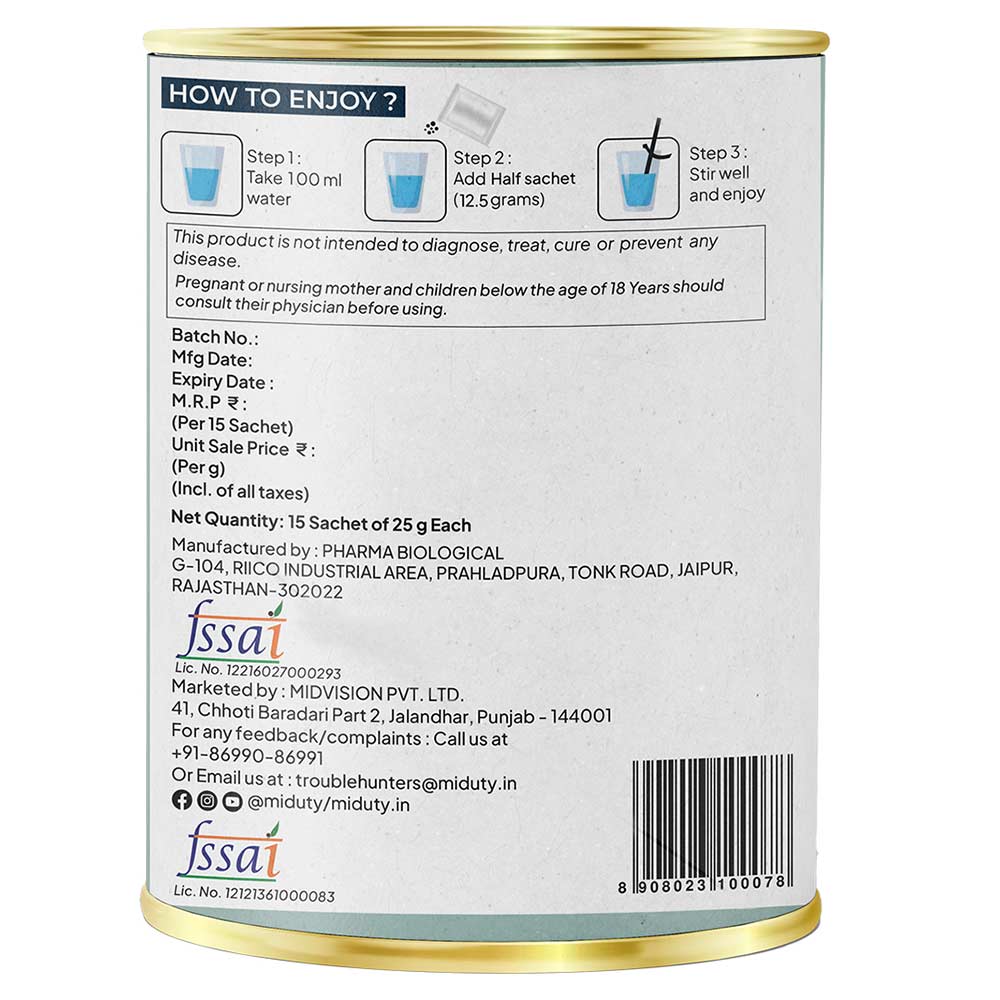 8 - Miduty Joint Matrix,  15 sachets/pack  Jaljeera 