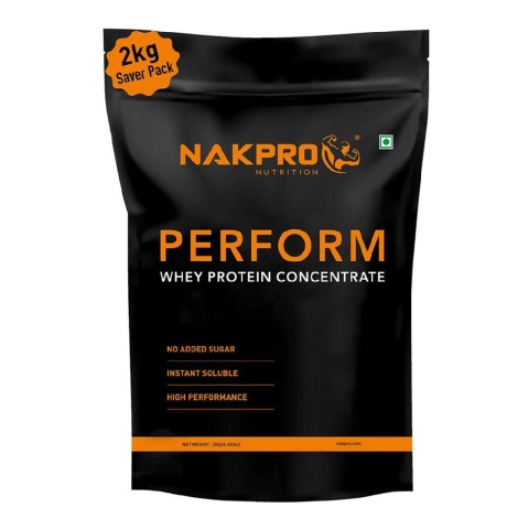 1 - Nakpro Perform Whey Protein Concentrate,  2.2 lb  Cookies & Cream (Pack of 2) 
