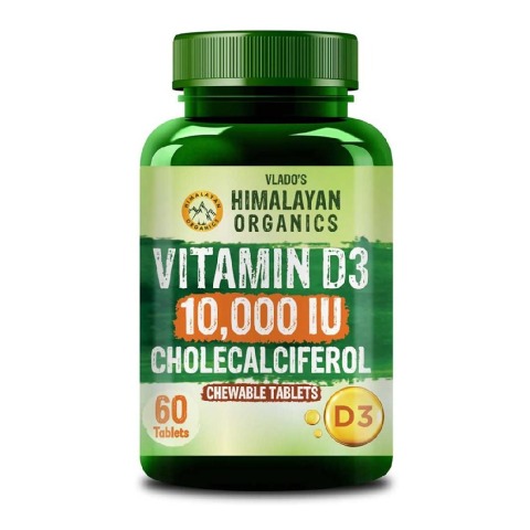 1 - Vlado's Himalayan Organics Vitamin D3 10000 IU Cholecalciferol, 60 tablet(s) Orange