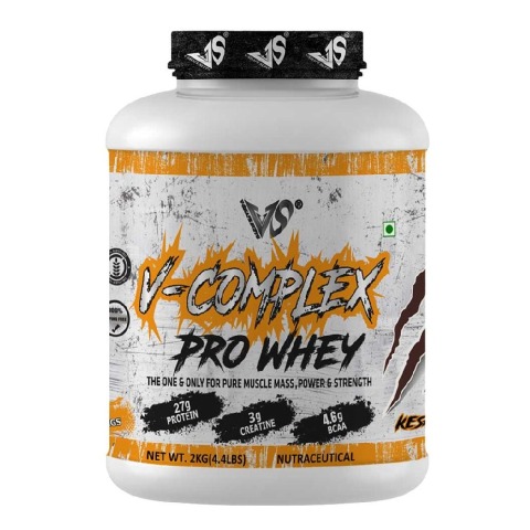 1 - V-SHAPE SUPPS V-Complex Pro Whey,  4.4 lb  Kesar Badam 