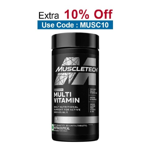 MuscleTech Platinum Multi Vitamin,  60 tablet(s)  Unflavoured 