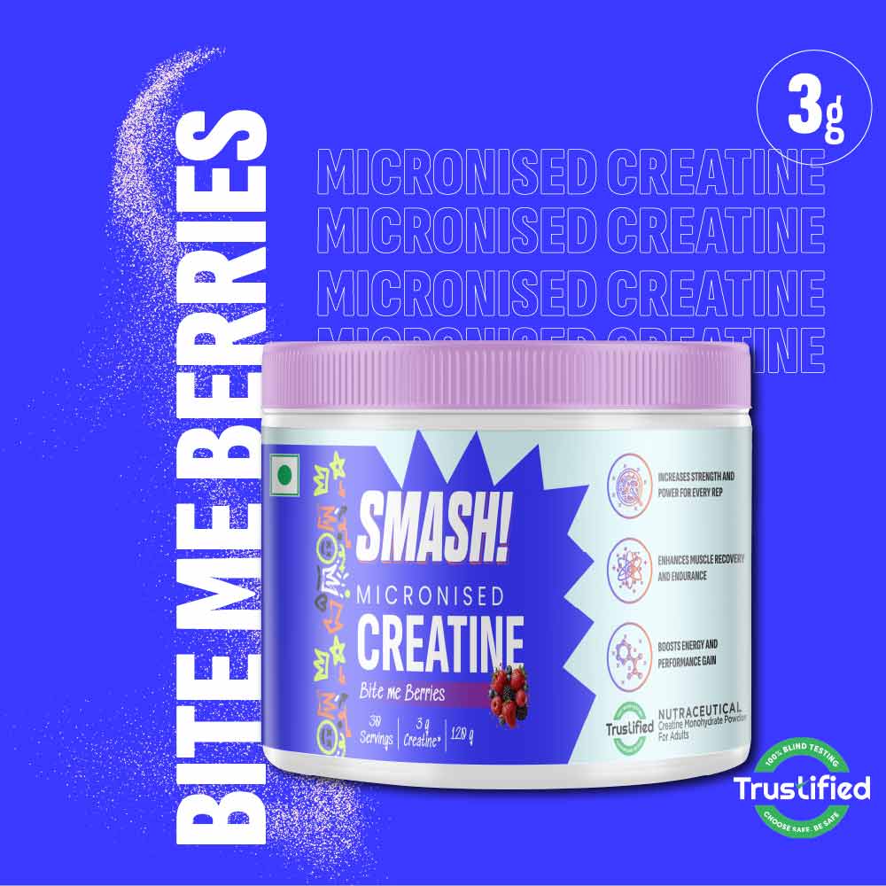1 - Smash Micronised Creatine Monohydrate,  Bite me Berries  0.26 lb 