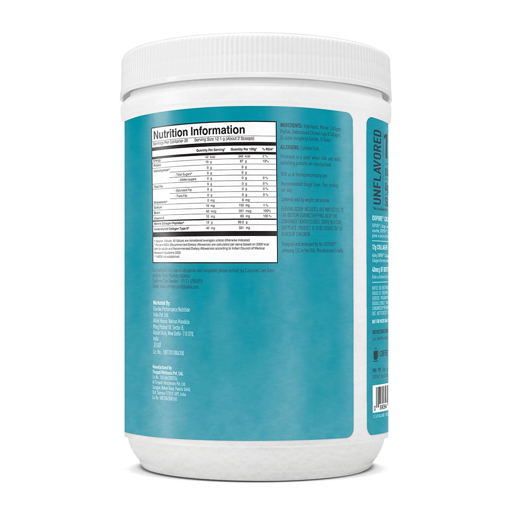 10 - Isopure Collagen Peptides,  250 g  Unflavored 