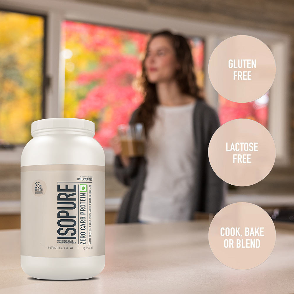11 - Isopure 100% Whey Protein Isolate,  2.2 lb  Zero Carb - Unflavoured 