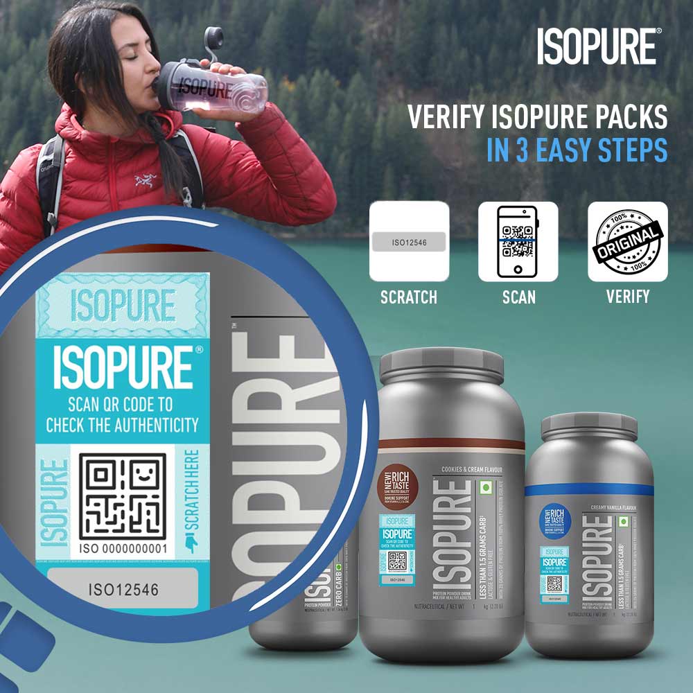 5 - Isopure 100% Whey Protein Isolate,  4.4 lb  Low Carb - Creamy Vanilla 