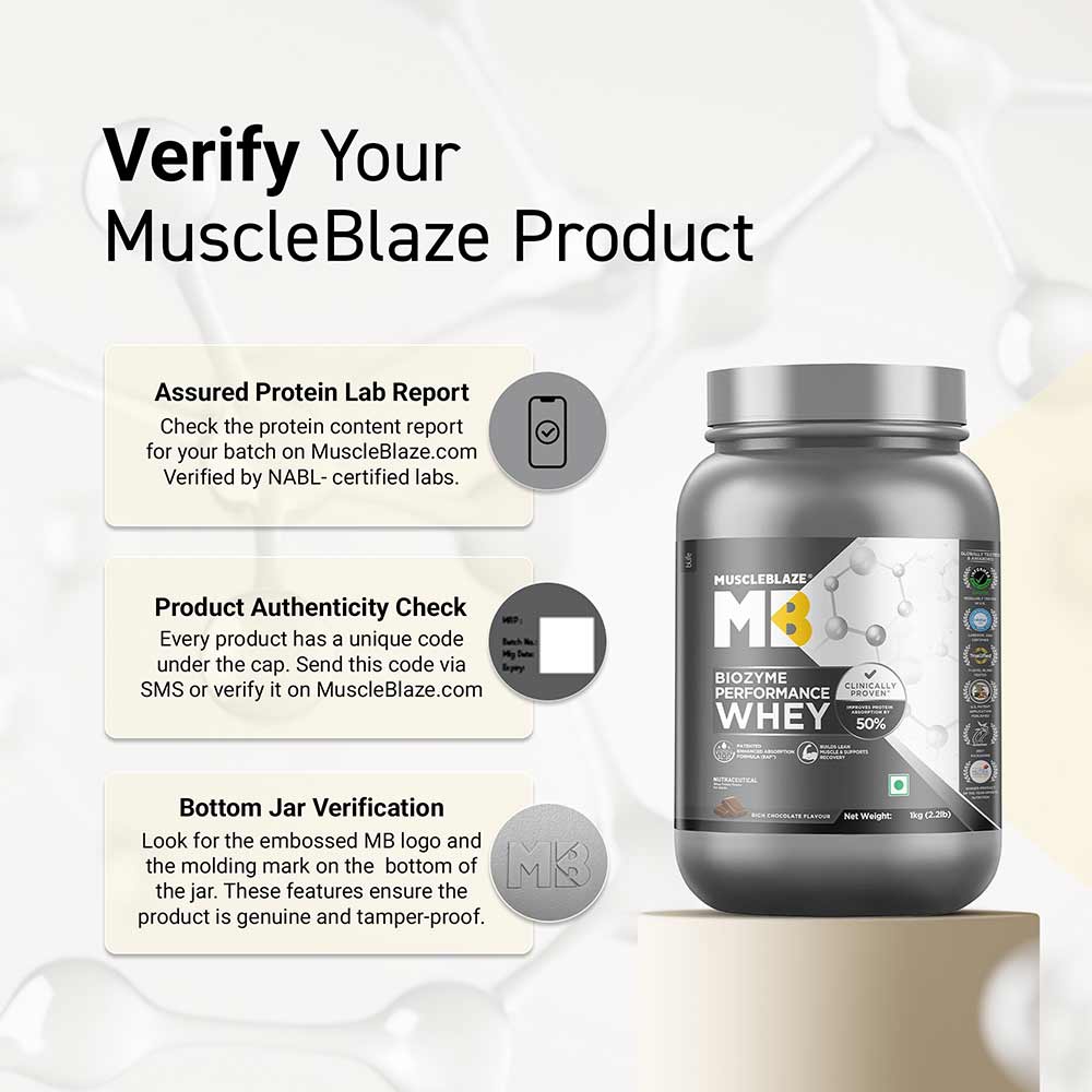 1 - MuscleBlaze Biozyme Performance Whey,  2.2 lb  Rich Chocolate 