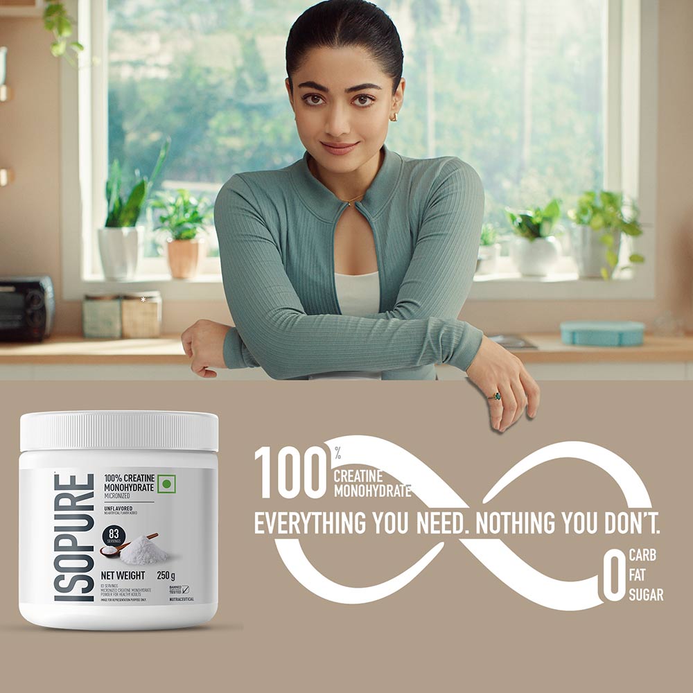 2 - Isopure 100% Creatine Monohydrate,  Unflavoured  0.55 lb 
