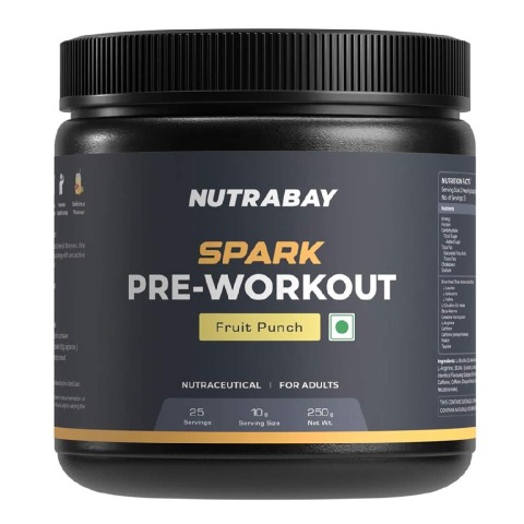 1 - Nutrabay Gold Spark Pre-Workout Energy,  0.55 lb  Fruit Punch 