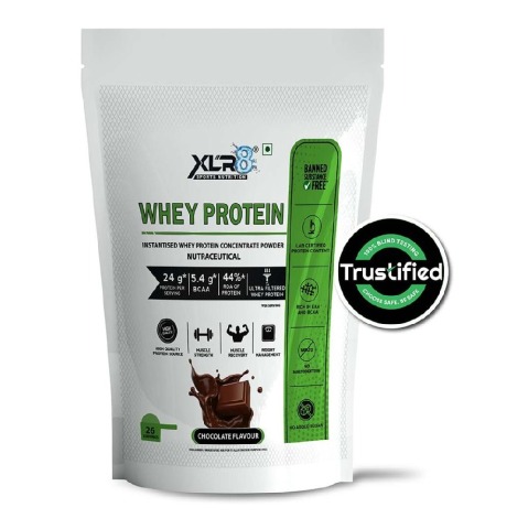 1 - XLR8 Flavoured Whey Protein 24 g Protein,  2 lb  Chocolate 