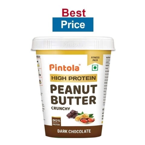 Pintola High Protein Peanut Butter,  0.510 kg  Dark Chocolate Crunchy 
