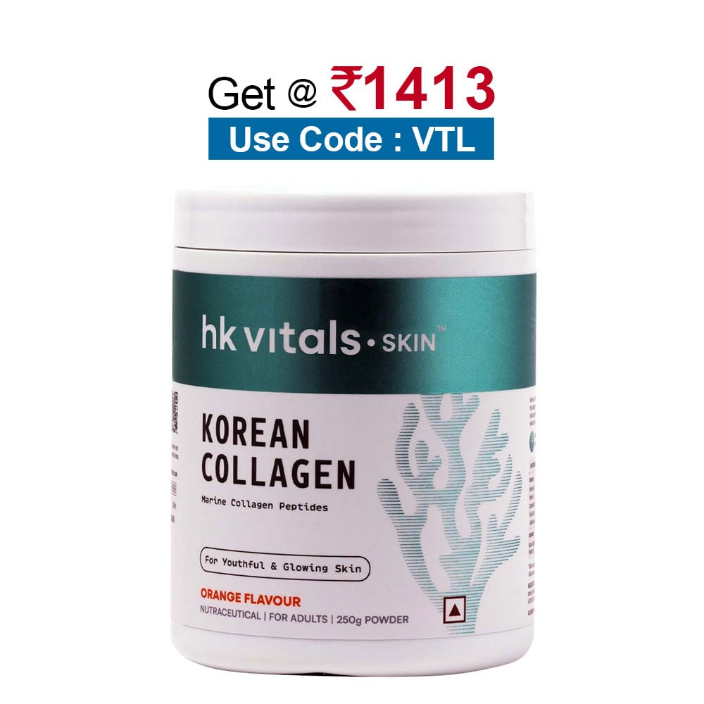 HealthKart HK Vitals Korean Skin Collagen,  250 g  Orange 