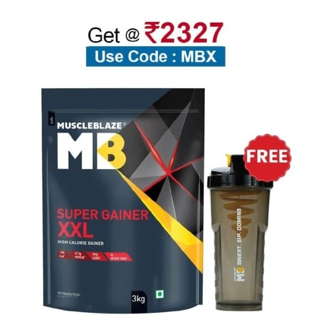 MuscleBlaze Super Gainer XXL,  6.6 lb  Banana 