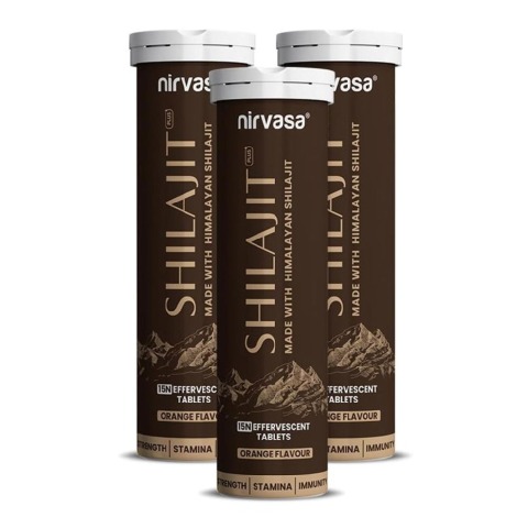 1 - Nirvasa Shilajit Plus Orange Effervescent,  45 tablet(s) 