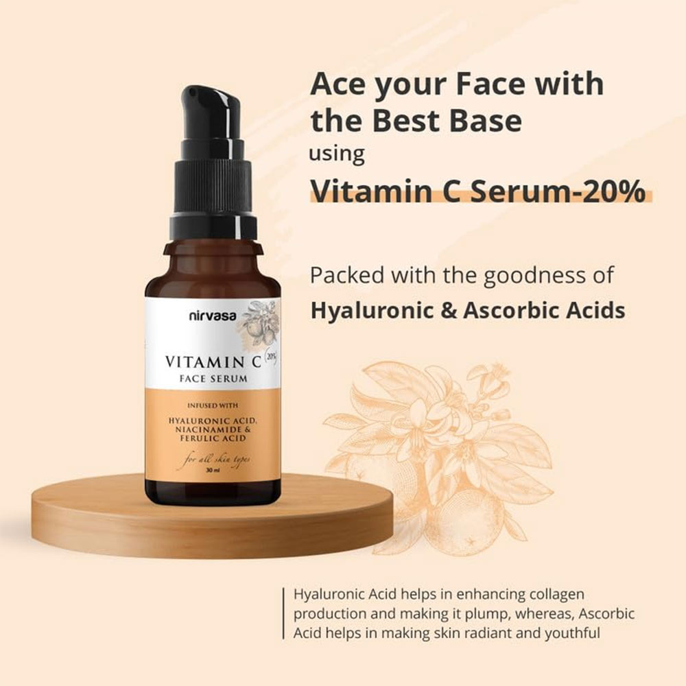 5 - Nirvasa Vitamin C Face Serum,  30 ml  for All Skin Types 