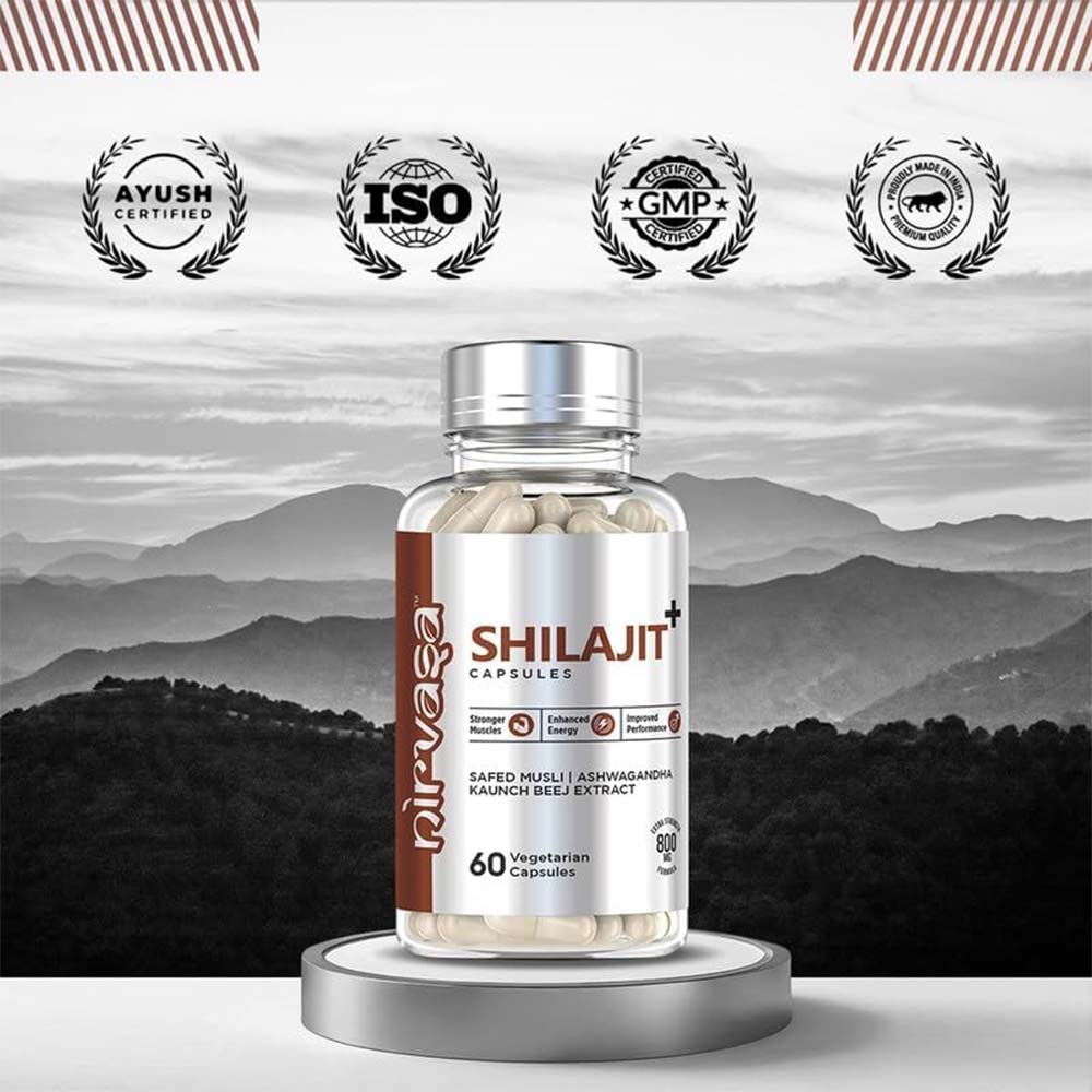 4 - Nirvasa Shilajit+,  120 veggie capsule(s) 