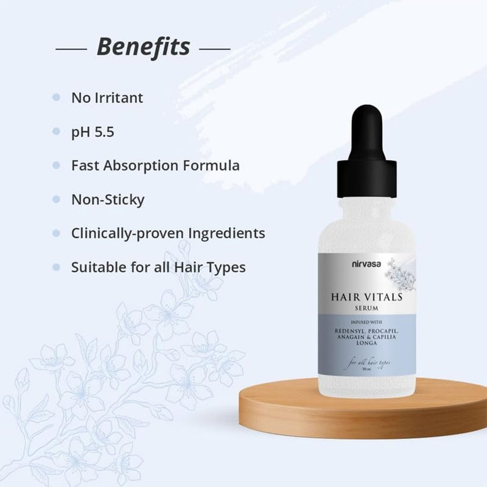 7 - Nirvasa Hair Vitals Serum,  50 ml  for All Hair Types 