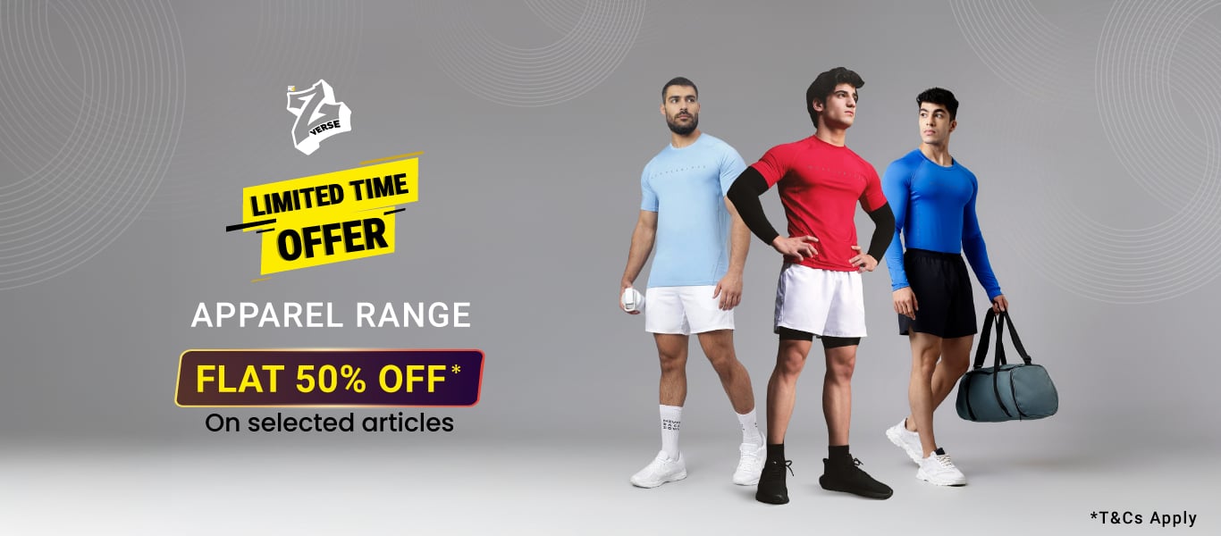 Apparel Range Limited Time Deal- Flat 50% Off