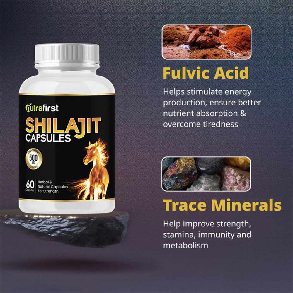 2 - NutraFirst Shilajit (500 mg),  120 capsules 