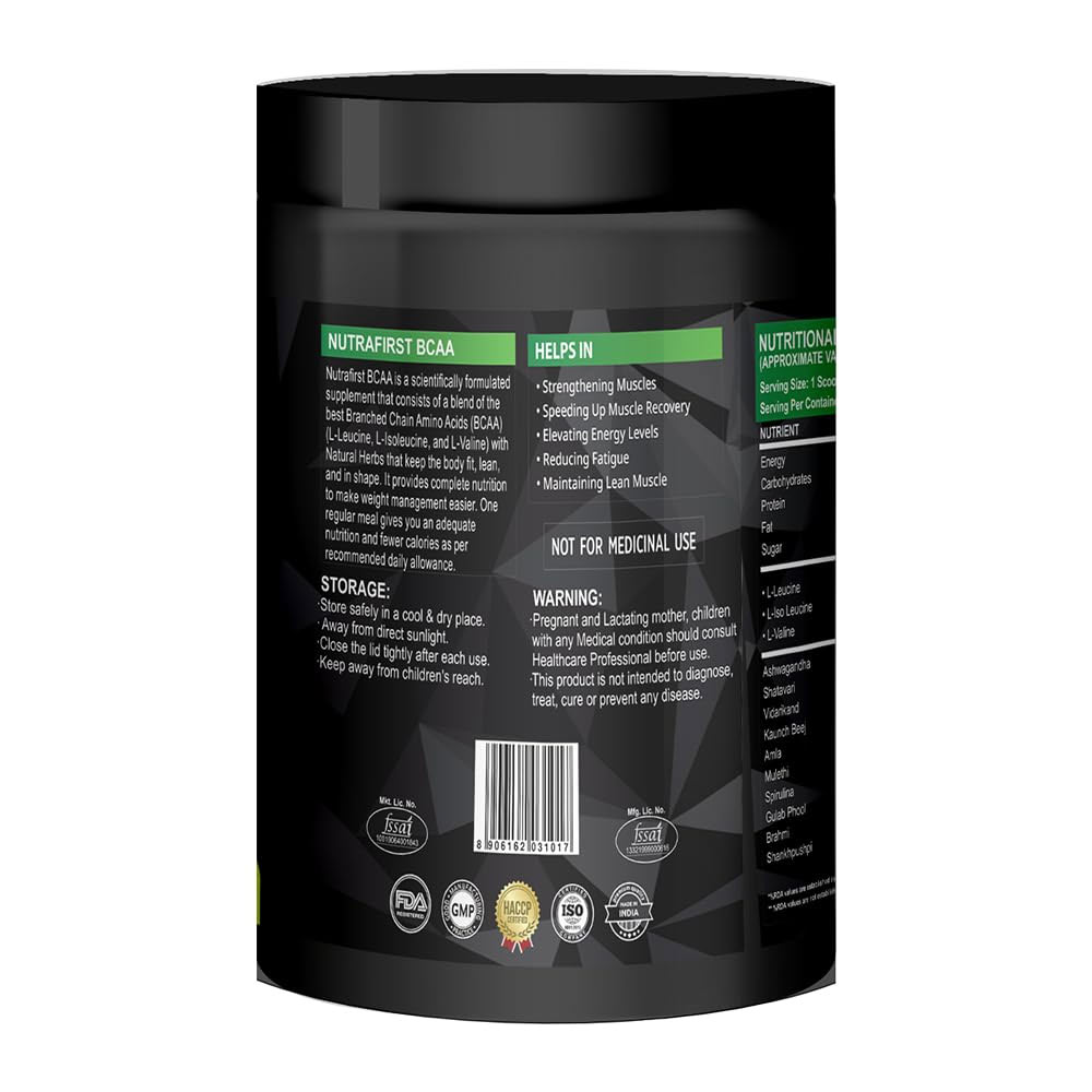 3 - NutraFirst BCAA Proteins,  0.88 lb  40 Servings  Mix Fruit (Pack of 3) 