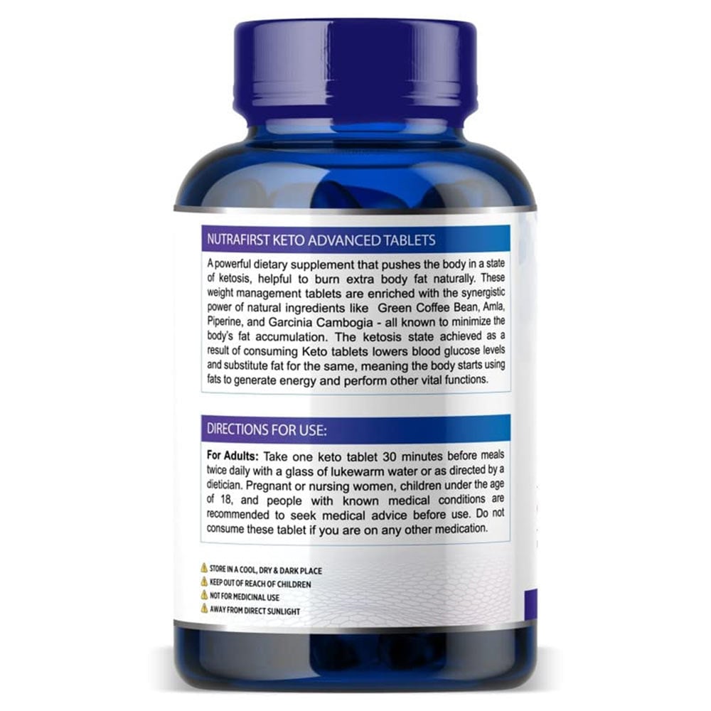 3 - NutraFirst Keto Advanced Weight Loss,  60 tablet(s)  Unflavoured (Pack of 2) 